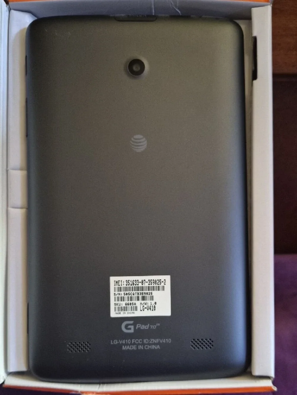 LG G Pad 7.0 Black Tablet Keboard And Purple Case